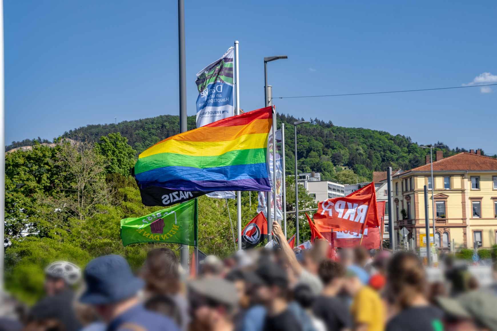 1000 Weinheimer*innen gehen gegen Neonazis auf die Straße
